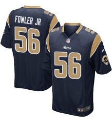 Men's Nike Los Angeles Rams #56 Dante Fowler Jr Game Navy Blue Team Color NFL Jersey