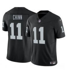 Men's Las Vegas Raiders #11 Jeremy Chinn Black 2025 F.U.S.E. Vapor Football Stitched Jersey