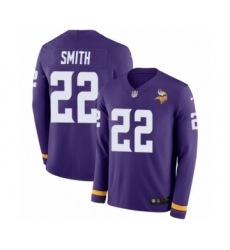 Men's Nike Minnesota Vikings #22 Harrison Smith Limited Purple Therma Long Sleeve NFL Jersey Men's Nike Minnesota Vikings #22 Harrison Smith Limited Purple Therma Long Sleeve NFL Jersey