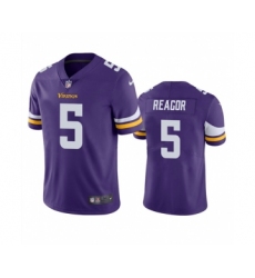 Men's Minnesota Vikings #5 Jalen Reagor Purple Vapor Untouchable Stitched Jersey