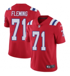 Men's Nike New England Patriots #71 Cameron Fleming Red Alternate Vapor Untouchable Limited Player NFL Jersey