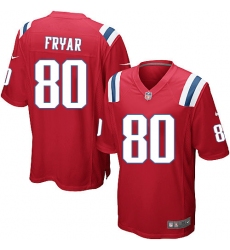 Men's Nike New England Patriots #80 Irving Fryar Game Red Alternate NFL Jersey