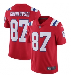 Youth Nike New England Patriots #87 Rob Gronkowski Red Alternate Vapor Untouchable Limited Player NFL Jersey