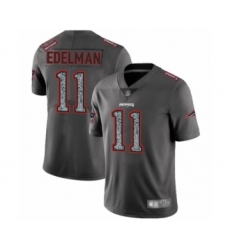 Men's New England Patriots #11 Julian Edelman Limited Gray Static Fashion Football Jersey Men's New England Patriots #11 Julian Edelman Limited Gray Static Fashion Football Jersey