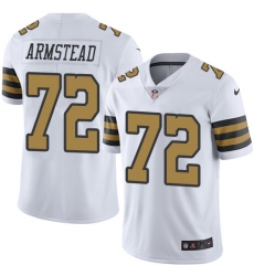 Men's Nike New Orleans Saints #72 Terron Armstead Limited White Rush Vapor Untouchable NFL Jersey