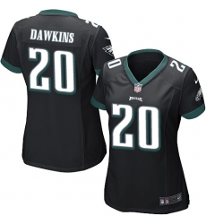 Women's Nike Philadelphia Eagles #20 Brian Dawkins Game Black Alternate NFL Jersey