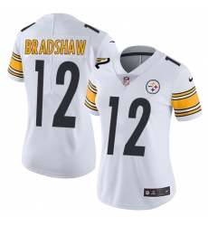 Women's Nike Pittsburgh Steelers #12 Terry Bradshaw Elite White NFL Jersey