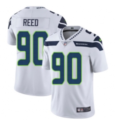Youth Nike Seattle Seahawks #90 Jarran Reed Elite White NFL Jersey