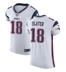 Men's Nike New England Patriots #18 Matthew Slater White Vapor Untouchable Elite Player NFL Jersey