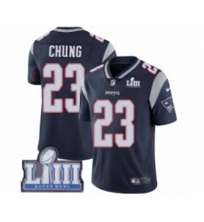 Men's Nike New England Patriots #23 Patrick Chung Navy Blue Team Color Vapor Untouchable Limited Player Super Bowl LIII Bound NFL Jersey