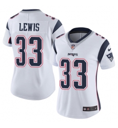 Women's Nike New England Patriots #33 Dion Lewis White Vapor Untouchable Limited Player NFL Jersey