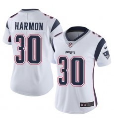 Women's Nike New England Patriots #30 Duron Harmon White Vapor Untouchable Limited Player NFL Jersey