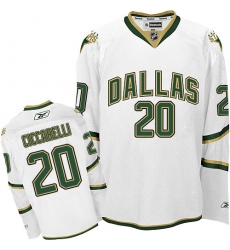 Men's Reebok Dallas Stars #20 Dino Ciccarelli Premier White Third NHL Jersey