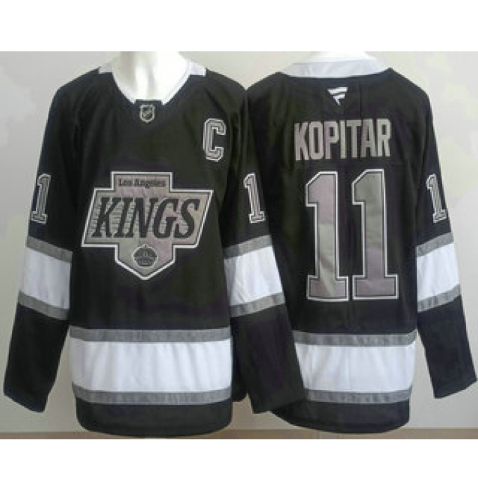 Men's Los Angeles Kings #11 Anze Kopitar Black Alternate Authentic Jersey