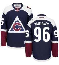 Youth Reebok Colorado Avalanche #96 Mikko Rantanen Premier Blue Third NHL Jersey
