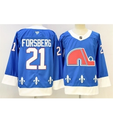 Men's Colorado Avalanche #21 Peter Forsberg Blue 2025 Stitched Hockey Jersey