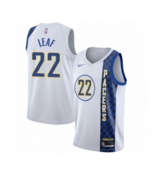 Women's Indiana Pacers #22 T. J. Leaf Swingman White Basketball Jersey - 2019 20 City Edition