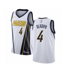 Youth Nike Indiana Pacers #4 Victor Oladipo White Swingman Jersey - Earned Edition