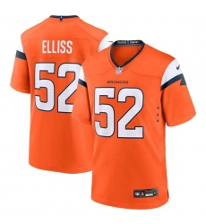 Men's Denver Broncos #52 Jonah Elliss Orange Vapor Limited Football Stitched Game Jersey