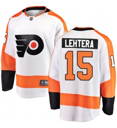 Men's Philadelphia Flyers #15 Jori Lehtera Fanatics Branded White Away Breakaway NHL Jersey