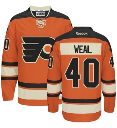 Youth Reebok Philadelphia Flyers #40 Jordan Weal Premier Orange New Third NHL Jersey