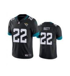 Men's Jacksonville Jaguars #22 JaMycal Hasty Black Vapor Untouchable Limited Stitched Jersey