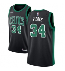 Youth Adidas Boston Celtics #34 Paul Pierce Authentic Black NBA Jersey - Statement Edition
