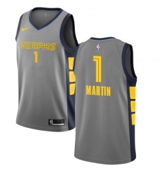 Women's Nike Memphis Grizzlies #1 Jarell Martin Swingman Gray NBA Jersey - City Edition