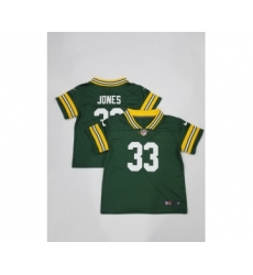 Toddlers Green Bay Packers #33 Aaron Jones Green 2022 Vapor Untouchable Stitched NFL Nike Throwback Limited Jersey