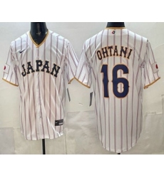 Men's Japan #16 Shohei Ohtani White 2026 World Baseball Classic Cool Base Jersey