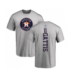 MLB Nike Houston Astros #11 Evan Gattis Navy Blue Backer T-Shirt