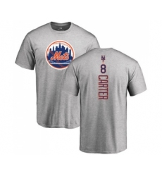 MLB Nike New York Mets #8 Gary Carter Ash Backer T-Shirt