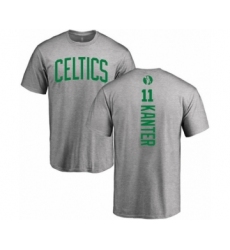 Basketball Boston Celtics #11 Enes Kanter Ash Backer T-Shirt