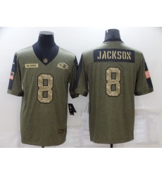 Men's Baltimore Ravens #8 Lamar Jackson Camo 2021 Salute To Service Limited Player Jersey Men's Baltimore Ravens #8 Lamar Jackson Camo 2021 Salute To Service Limited Player Jersey