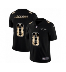 Men's Baltimore Ravens #8 Lamar Jackson Limited Black Statue of Liberty Football Jersey Men's Baltimore Ravens #8 Lamar Jackson Limited Black Statue of Liberty Football Jersey