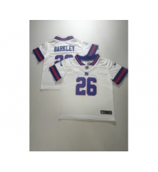 Toddlers New York Giants #26 Saquon Barkley White Color Rush Stitched Nike Limited Jersey