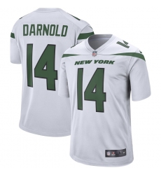 Men's New York Jets #14 Sam Darnold Nike White Player Game Jersey