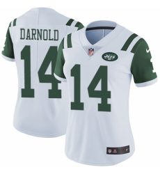 Women's Nike New York Jets #14 Sam Darnold White Vapor Untouchable Elite Player NFL Jersey