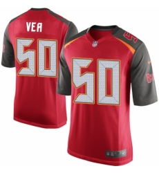 Men's Nike Tampa Bay Buccaneers #50 Vita Vea Game Red Team Color NFL Jersey