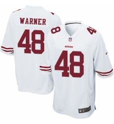 Men's Nike San Francisco 49ers #48 Fred Warner Game White NFL Jersey