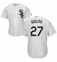 Youth Majestic Chicago White Sox #27 Lucas Giolito Authentic White Home Cool Base MLB Jersey