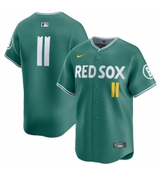 Men's Boston Red Sox #11 Rafael Devers Green 2025 City Connect Limited Stitched Baseball Jersey