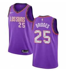Youth Nike Phoenix Suns #25 Mikal Bridges Swingman Purple NBA Jersey - 2018 19 City Edition