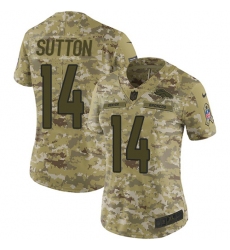 Women's Nike Denver Broncos #14 Courtland Sutton Limited Camo 2018 Salute to Service NFL Jersey