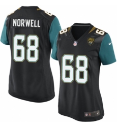 Women's Nike Jacksonville Jaguars #68 Andrew Norwell Gray Static Vapor Untouchable Limited NFL Jersey