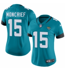 Women's Nike Jacksonville Jaguars #15 Donte Moncrief Black Alternate Vapor Untouchable Limited Player NFL Jersey