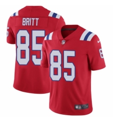 Men's Nike New England Patriots #85 Kenny Britt Red Alternate Vapor Untouchable Limited Player NFL Jersey