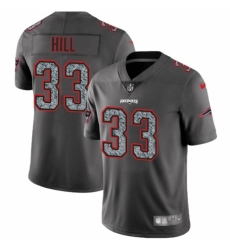 Men's Nike New England Patriots #33 Jeremy Hill Gray Static Vapor Untouchable Limited NFL Jersey