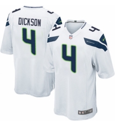 Men's Nike Seattle Seahawks #4 Michael Dickson Game White NFL Jersey