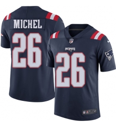 Youth Nike New England Patriots #26 Sony Michel Limited Navy Blue Rush Vapor Untouchable NFL Jersey